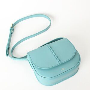 NWT - A.P.C. Betty Calfskin Leather Crossbody Bag Turquoise (IAD) 🎁
